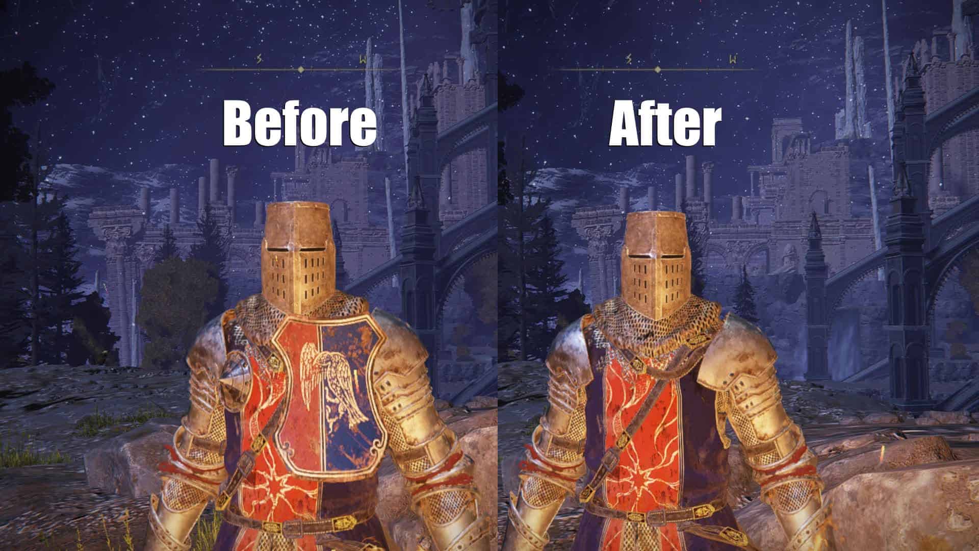 Cuckoo Knight Chest Shield Removal Elden Ring Mods   Cuckoo Knight Chest Shield Removal 