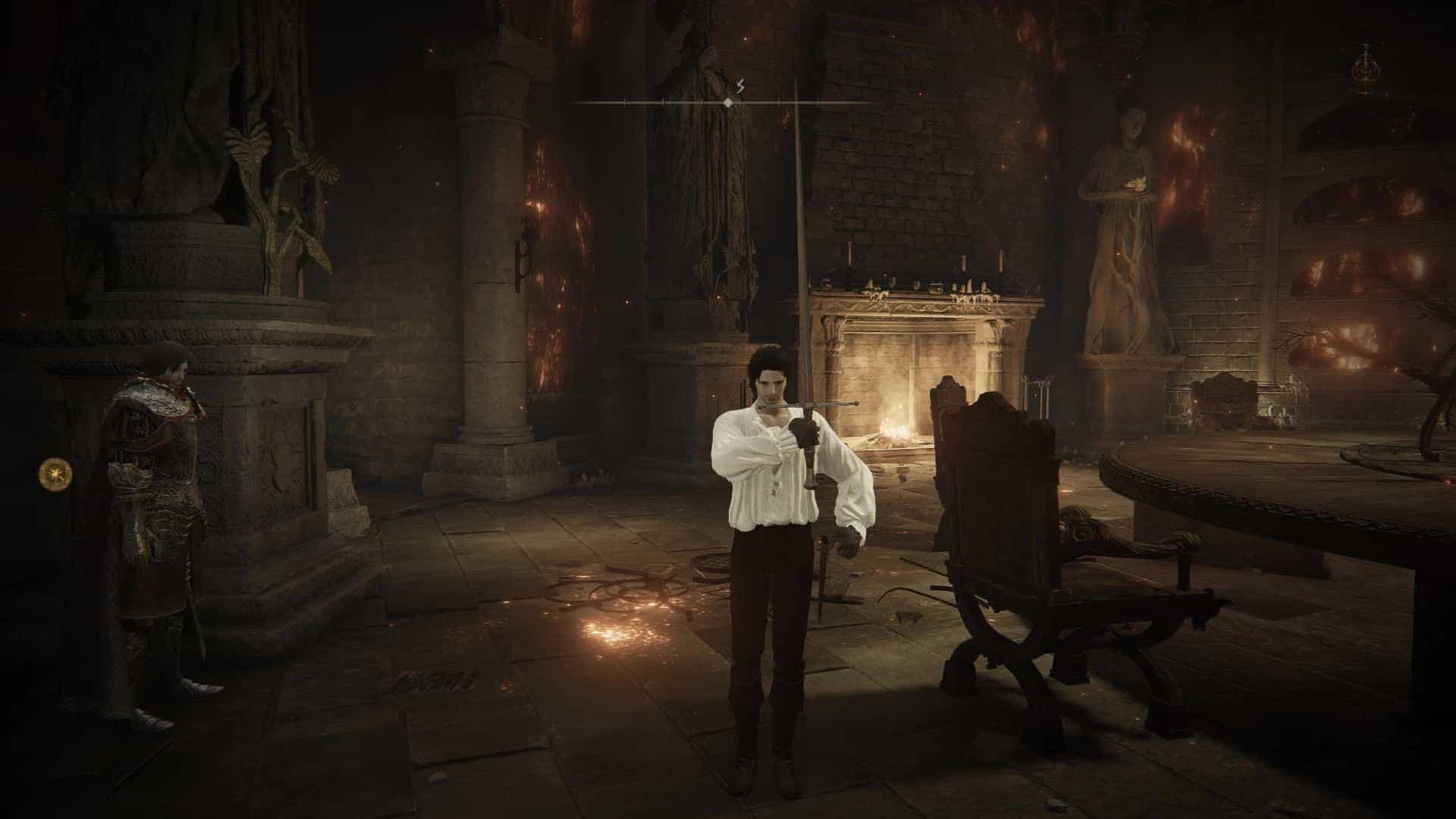 White shirt with black pants and boots - Elden Ring Mods